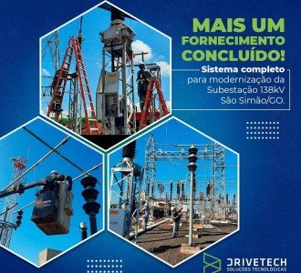 Another supply completed! Drivetech supplied the entire modernization system for the São Simão/GO substation belonging to CEMIG.