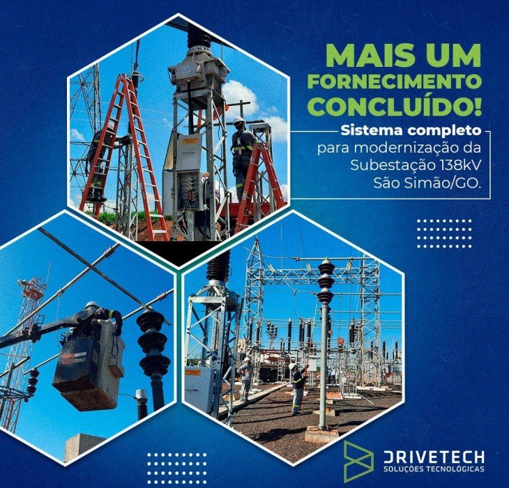 Mais um fornecimento concluído! Sistema completo para modernização da SE 138kV São Simão/GO
