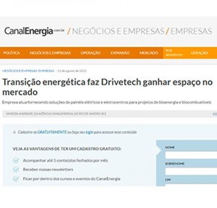 Transição energética faz Drivetech ganhar espaço no mercado